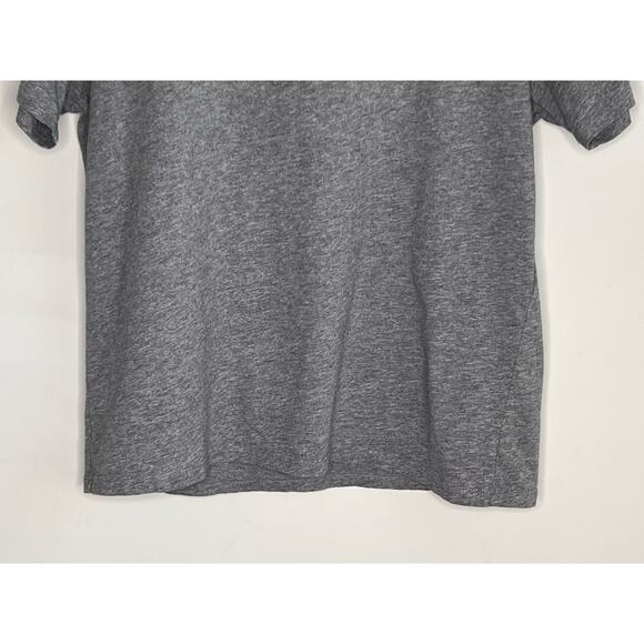 Sezane Conrad Cotton Short Sleeve Round Neck T-Shirt Mottled Gray Women's Small - Picture 4 of 7